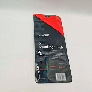 Embalaje de plástico negro brillante Bolsa sellada de 3 lados Bolsa suave con muesca para rasgar Bolsa con cremallera para ropa Almacenamiento de otras cosas - Product Image 3