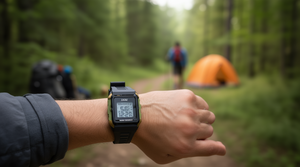 Orologio Digitale IAXI con Cassa Rettangolare 30mm, Cinturino in Gomma, Resistente all'Acqua 3BAR, Stile Sportivo da Uomo - Product Image 2