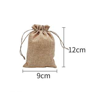 Bolsas Pequeñas de Cáñamo Personalizadas para Regalos, con Logotipo Personalizado, Etiquetas para Regalos de Navidad, Bolsas de Compras - Product Image 5