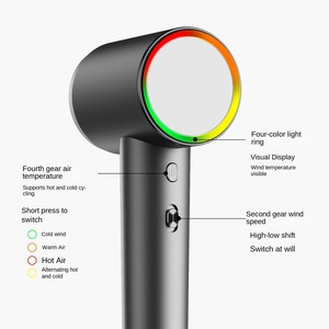 <span class=keywords><strong>Asciugacapelli</strong></span> Professionale ad Alta Velocità con Ioni Negativi, Motore DC 1600W, Ugello Rotante, Grande Flusso d'Aria, Silenzioso, per Cura dei Capelli e Asciugatura Rapida - Product Image 2