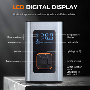 Compresor de Aire Eléctrico Portátil de 180 PSI con Manómetro para Neumáticos de Auto, Bicicleta, SUV e Inflador para Motocicleta - Product Image 6