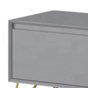 <span class=keywords><strong>Meuble</strong></span> <span class=keywords><strong>TV</strong></span> en MDF <span class=keywords><strong>gris</strong></span> avec pieds en acier Armoire centrale de divertissement de salon minimaliste - Product Image 4