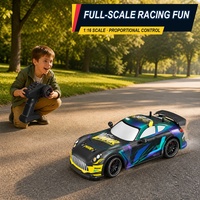 Voiture de course télécommandée de haute qualité pour enfants, échelle 1:16, en PVC, véhicule télécommandé haute vitesse, cadeau d'anniversaire pour enfants