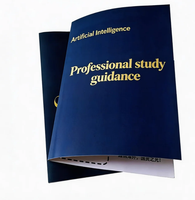 Brochures personnalisées en papier couché épais pliées en A4, brochures promotionnelles imprimées, manuels d'instructions, dépliants pliés pour entreprises