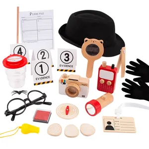 New Arrival Wooden Detective Set Children's Play Pretend Toy logical Thinking training Early Education LearningToys For Kids CE