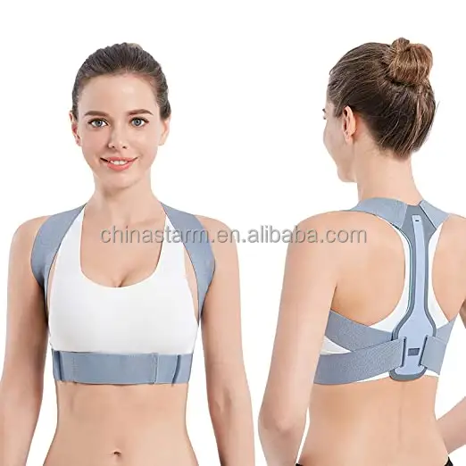 Amazon top selling wholesale unisex back brace to improve posture corrector adjustable back brace shoulder