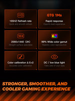 24 "Gaming Monitor 75 100 165Hz 1080p IPS Ultra Slim Frame VESA Montable FHD 1920x1080 HD Display Port Negro para juegos