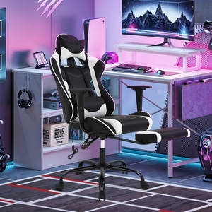 <span class=keywords><strong>Silla</strong></span> de Juego <span class=keywords><strong>para</strong></span> Oficina AJUNION, Mecanismo de Bloqueo de Inclinación de 250 lb, <span class=keywords><strong>Silla</strong></span> de Juego <span class=keywords><strong>para</strong></span> Computadora con Función de Masaje, <span class=keywords><strong>Silla</strong></span> de Juego de Carreras 360 °   Giratorio - Product Image 4