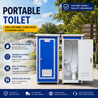 WC mobile préfabriqué en conteneur, toilettes portables extérieures pour chantier de construction