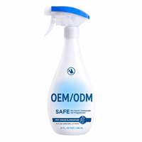 Spray Désodorisant pour Animaux de Compagnie en Gros OEM, Extrait Végétal Naturel, Éliminateur d'Odeurs Doux et Sûr pour Chiens et Chats, Logo et Parfum Personnalisables Disponibles
