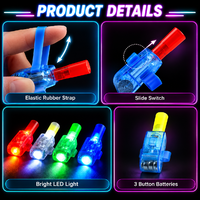 Individuelle LED-Fingerprojektionslichter Neuartige Blinkende Ring-Projektoren Spielzeug Partyzubehör für Kinder Geburtstag Halloween Veranstaltungen