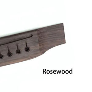Venta al por mayor 152,5 MM sillín de palisandro a través de 6 cuerdas puente de guitarra acústica popular para piezas de guitarra - Product Image 4