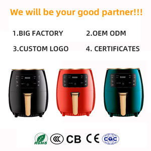 Intelligente Elektrische 6l Heteluchtfriteuse Kleine Keukenapparatuur Olievrije Friteuse Met Vierkante Vorm Voor Huishoudelijk Gebruik - Product Image 2