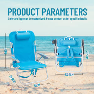 Ba Lô Đi Biển Có Tay Vịn Bằng Nhựa Ngoài Trời Điều Chỉnh Được Bán Chạy Với Túi Đựng Đồ Sau Lưng Và Túi Đựng Đá - Product Image 6