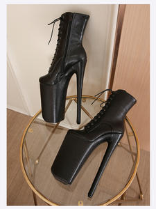 Bottines de danse exotique grande taille pour femme, chaussures à talons aiguilles de 20 cm - Product Image 5