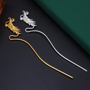 Horquilla colgante de aleación con diseño de Fénix Volador, temática mítica, estilo vintage, para peinados recogidos, ideal como accesorio de cabeza para el cabello de mujer. - Product Image 1