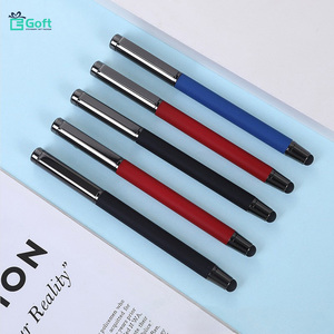 Stylo à bille tactile en métal rouge |   Stylo cadeau couleur bronze |   Logo personnalisé |   Stylo de signature professionnel - Product Image 2