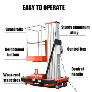 Plataforma elevadora eléctrica móvil de 4-14m/plataforma elevadora de escalera hidráulica <span class=keywords><strong>manlift</strong></span> - Product Image 2