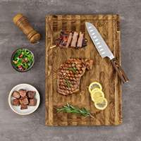 Planche à découper verticale en teck personnalisable avec logo, accessoires de cuisine modernes, plateau de cuisine, planche à découper en bois massif pour légumes