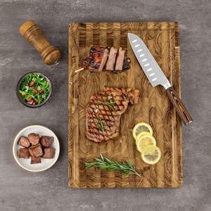 <span class=keywords><strong>Planche</strong></span> <span class=keywords><strong>à</strong></span> <span class=keywords><strong>découper</strong></span> verticale en teck personnalisable avec logo, accessoires de cuisine modernes, plateau de cuisine, <span class=keywords><strong>planche</strong></span> <span class=keywords><strong>à</strong></span> <span class=keywords><strong>découper</strong></span> en bois <span class=keywords><strong>massif</strong></span> pour légumes - Product Image 2