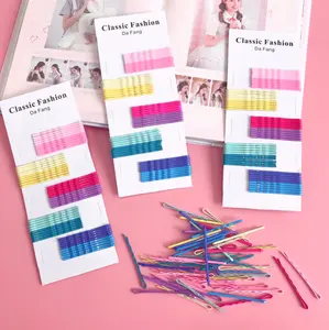 50 Stuks Per Set Multi Color Rainbow Hair Clip Accessoires Baby Meisje Bobby Pin Verf Golvend Haar Pin