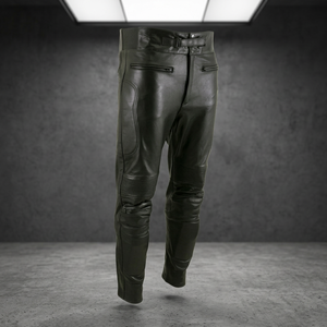 Pantalon de moto imperméable pour adulte avec cuir véritable de qualité supérieure et protection anti-abrasion - Product Image 3
