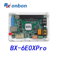 Carte de contrôle d'affichage LED double couleur intérieur/extérieur BX-6E0XPro avec port réseau, système de contrôle en cluster, interface RS232+RS485 haute performance