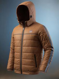 เสื้อแจ็คเก็ตพัฟเฟอร์หนาสำหรับผู้ชาย ทนทาน มีฮู้ดบุขนแกะ อุ่น กันลม เหมาะสำหรับฤดูหนาว กิจกรรมกลางแจ้ง แคมป์ปิ้ง และสไตล์สตรีทในเมือง - Product Image 6