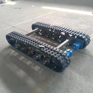 <b>Rubber</b> Track Chassis Hydraulic Electric Remote Control Small Traction Track Chassis - Product Image 2