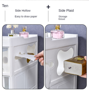 3 Layer Storage <strong>Drawer</strong> Rolling Cart Organizer <strong>Plastic</strong> Unit on Wheels Narrow <strong>Slim</strong> Container Cabinet for Bathroom