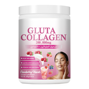 Suplemento Blanqueador de Piel Premium OEM - 300g Colágeno y Gluta White Complex en Polvo para Beber para Mujeres - Product Image 2