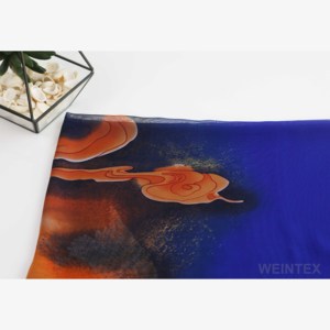 WI-A02 100% Polyester 50D In Chống Tĩnh Trọng Lượng Nhẹ Voan Vải Cho Khăn Ăn Mặc & May Sử Dụng - Product Image 2