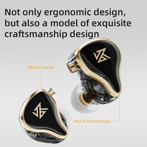 <span class=keywords><strong>KZ</strong></span> ZAS-auriculares con cable híbridos dinámicos 7BA + 1DD, Auriculares deportivos de bajos HiFi con micrófonos en los monitores de oído - Product Image 5