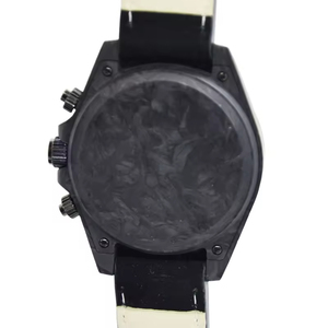 Montre automatique mécanique chronographe avec cadran en fibre de carbone, cristal saphir, bracelet tissé, montre de sport pour homme - Product Image 6