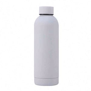 Minimalist Stainless Steel Vacuum Tumbler Double Wall Insulated Leak-Proof Eco-Friendly <b>Large</b> Capacity Travel Bottle Lid White - Product Image 1