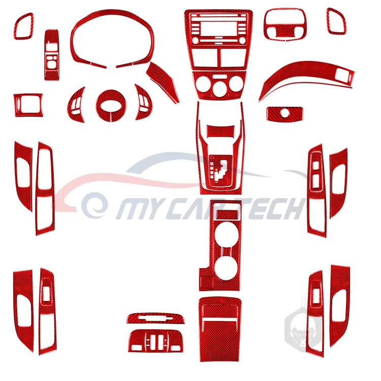 Voor Subaru Boswachter 2009-2013 Dashboard Lhd Koolstofvezel Auto-Onderdelen Interieur Trims Stickerset