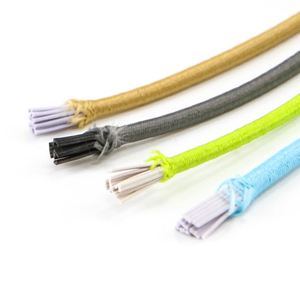 Colorful Round Eco-Friendly High Tenacity Polyester Elastic Cord 3mm Braided <b>String</b> for <b>Bags</b> Garment Shoes - Product Image 4