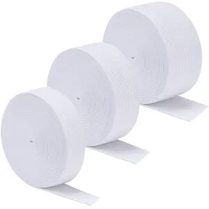 White Color Polyester Elastic Waistband Wholesale Custom Elastic Band For Garment