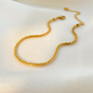 <span class=keywords><strong>Cavigliera</strong></span> estiva con catena a forma di cavolfiore, gioielli in acciaio inossidabile placcato oro 18K, accessorio regalo per la migliore amica. - Product Image 3