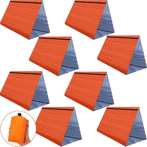 Tente de survie ultralégère pour 2 personnes, tente tubulaire, abri d'urgence étanche, bâche de survie coupe-vent - Product Image 1