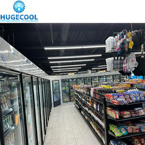 Kommerzielle Anzeige Glastür begehbarer Bier kühler Gefrier schrank Lebensmittel lagerung Kühlraum - Product Image 5