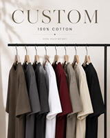 T-shirt basique décontracté en jersey de coton uni pour homme, coupe ample et épaules tombantes, idéal pour le quotidien