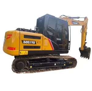 high efficiency Original China used sany excavator sy135cmedium size digger crawler machinery sale in shanghai