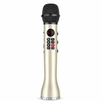 Microphone USB sans fil portable avec moniteur/écran, microfono inalambrico profesional, système de haut-parleurs pour karaoké, OEM
