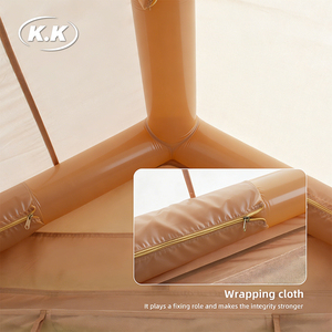 Kawagebo Kamp (KK) 10' X 7' Gonflable 6.3 ㎡   Tente de camping quatre saisons Air Glamping Oxford avec cheminée - Product Image 4
