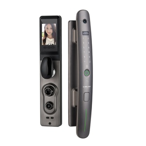 DZ008B Camera Quan Sát Cửa Kỹ Thuật Số Chất Lượng Cao Sang Trọng Khóa Cửa Thông Minh Vân Tay Sinh Trắc Học Ứng Dụng WiFi Tuya Điện Thoại Thông Minh Cho Gia Đình - Product Image 1
