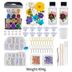 DM908 DIY Silicone Mold Making Kit Dried Flower Set Jewelry Packaging Box Resin Molds Silicone Kit Bundle For Beginners