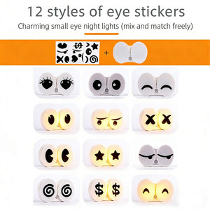 LED Human Sensing Corridor USB Charging Eye Expression Night <b>Light</b> - Product Image 5