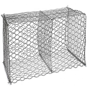 Kaya dolu istinat duvarları için 100*120mm altıgen Gabion kutusu dokuma tel örgü tedarikçisi büyük örgü Gabion kutuları - Product Image 1