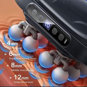 Pistolet de massage à 16 têtes, best-seller, avec 9 modes, 30 niveaux d'intensité, massage des tissus profonds, pistolet de fascia pour la relaxation musculaire du corps entier - Product Image 2